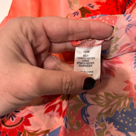 NWT Alexia Admor Floral Tala Wrap Long Sleeve Midi Dress Sz 12 - Picture 9 of 12